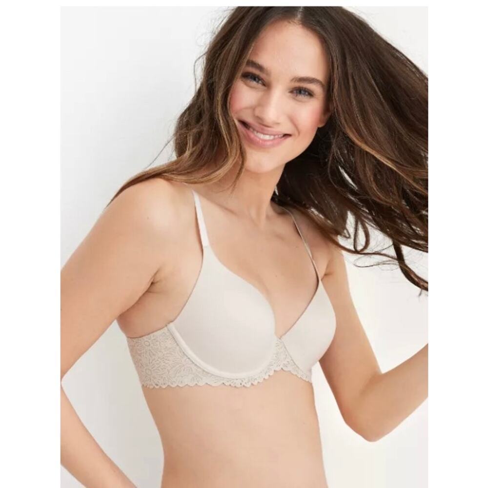 New! Lot of 3 Aerie Real Sunnie Full Cover Lightly Lined Blossom Lace Bra 36B 79